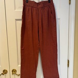 Sundry for Evereve Striped Cotton Pull-On Pants | NWT | Size 2 (M)
